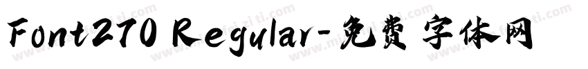 Font270 Regular字体转换